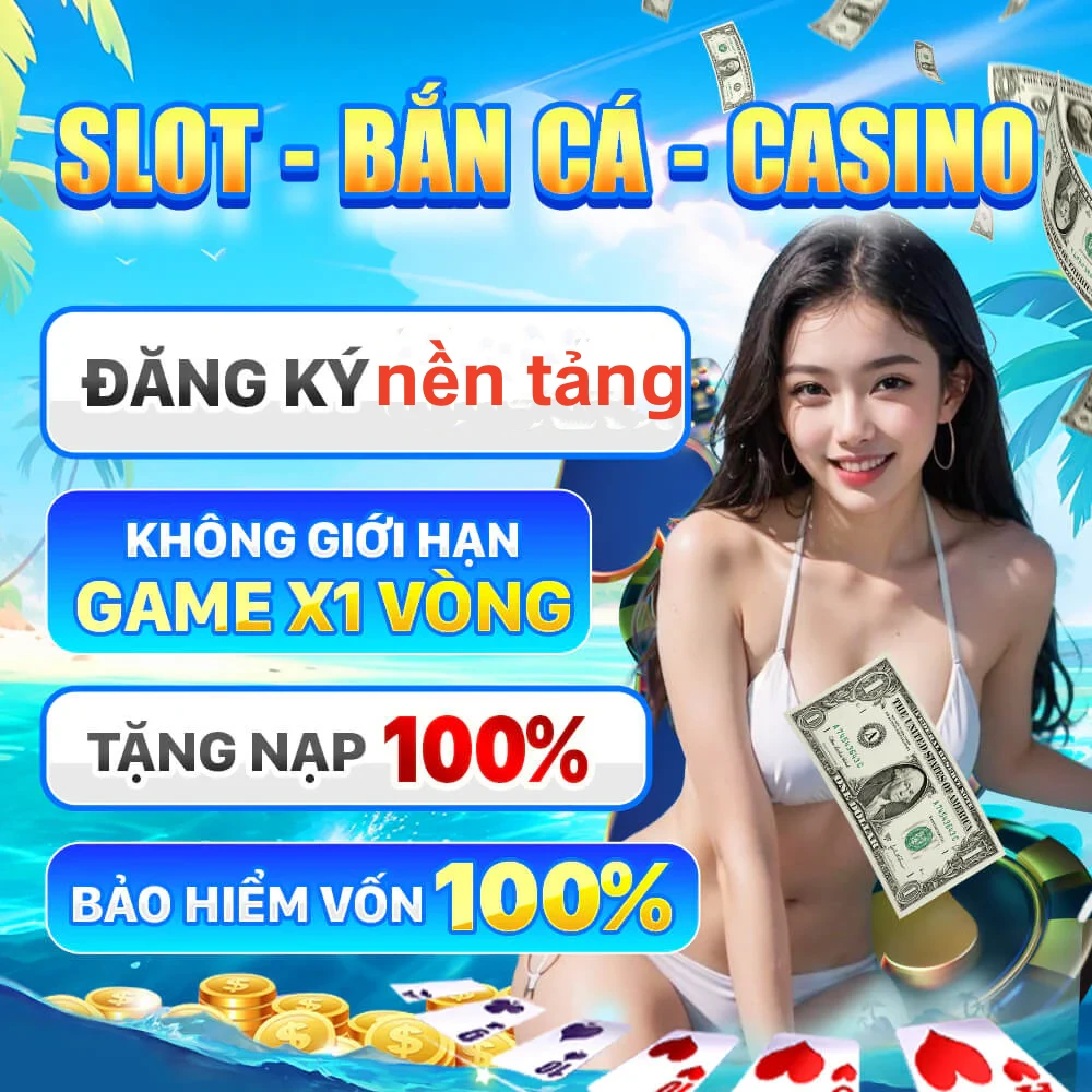 Hình ảnh quảng cáo của rikvip hiển thị nền tảng và các lợi ích