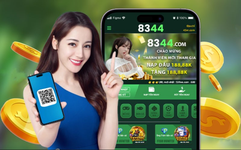 Hình ảnh quảng cáo của rikvip hiển thị nền tảng và các lợi ích