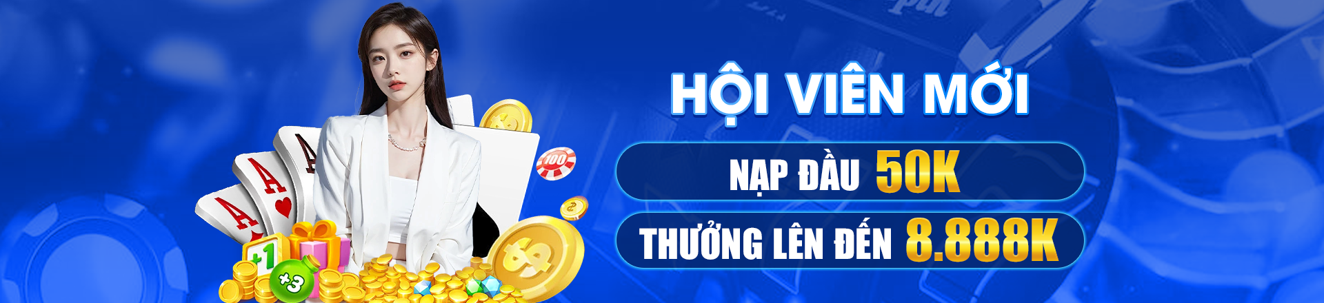 Hình ảnh quảng cáo của rikvip hiển thị nền tảng và các lợi ích