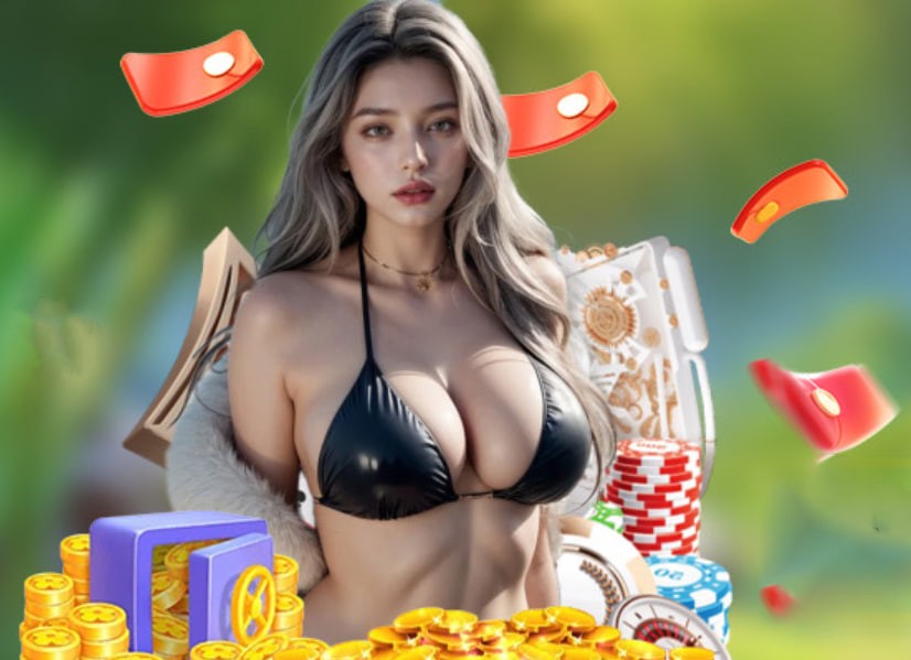 Hình ảnh quảng cáo của rikvip hiển thị nền tảng và các lợi ích