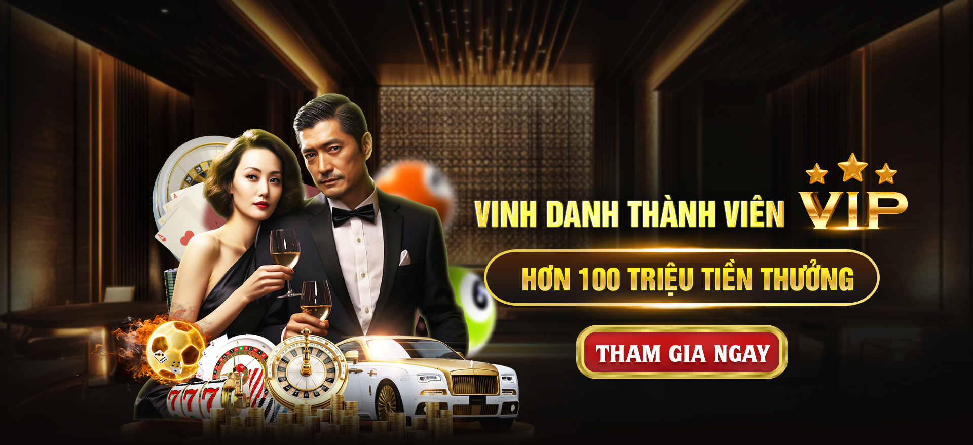 Hình ảnh quảng cáo của rikvip hiển thị nền tảng và các lợi ích
