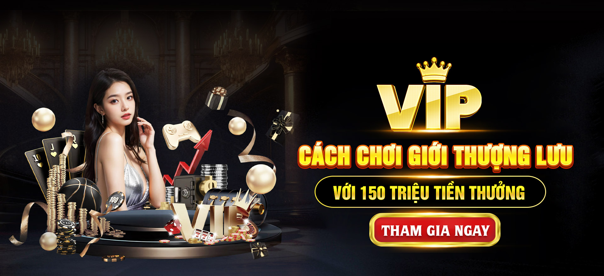 Hình ảnh quảng cáo của rikvip hiển thị nền tảng và các lợi ích