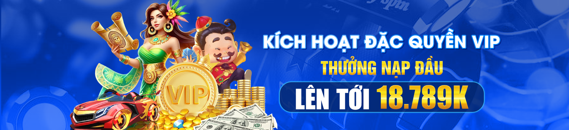 Hình ảnh quảng cáo của rikvip hiển thị nền tảng và các lợi ích