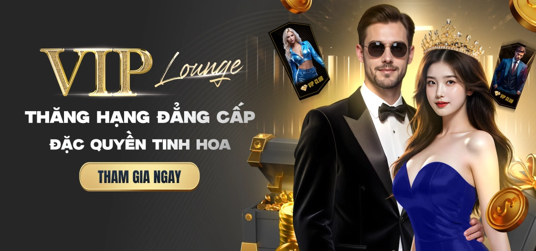 Hình ảnh quảng cáo của rikvip hiển thị nền tảng và các lợi ích