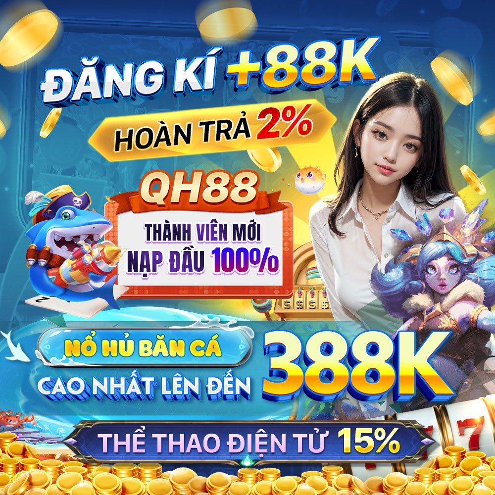 Hình ảnh quảng cáo của rikvip hiển thị nền tảng và các lợi ích