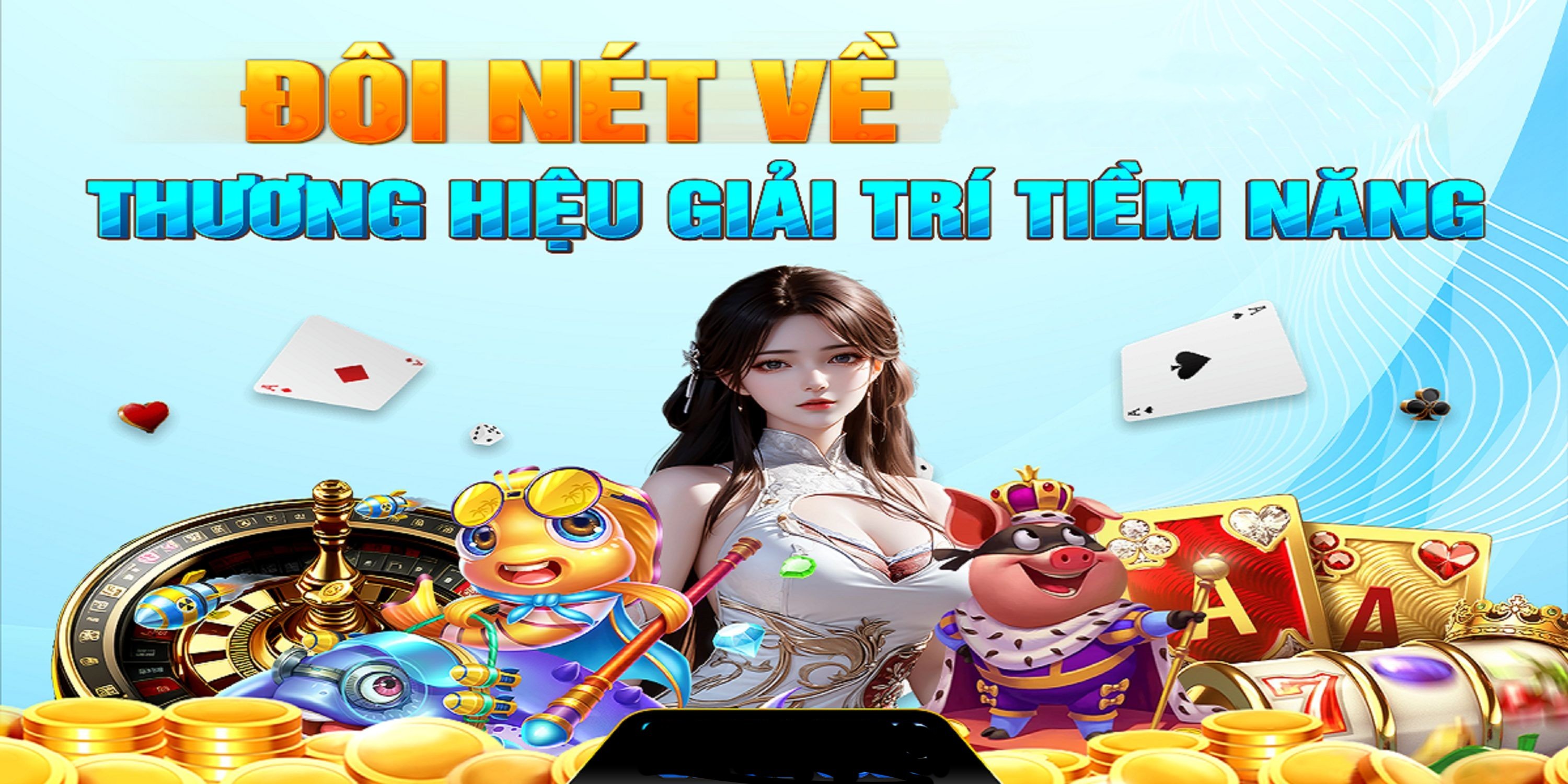 Hình ảnh quảng cáo của rikvip hiển thị nền tảng và các lợi ích